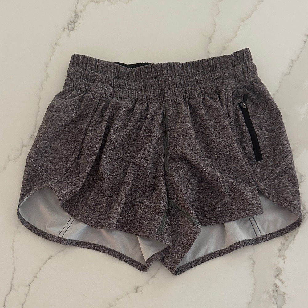 lululemon athletica hotty hot low rise lined 2.5” shorts Charcoal